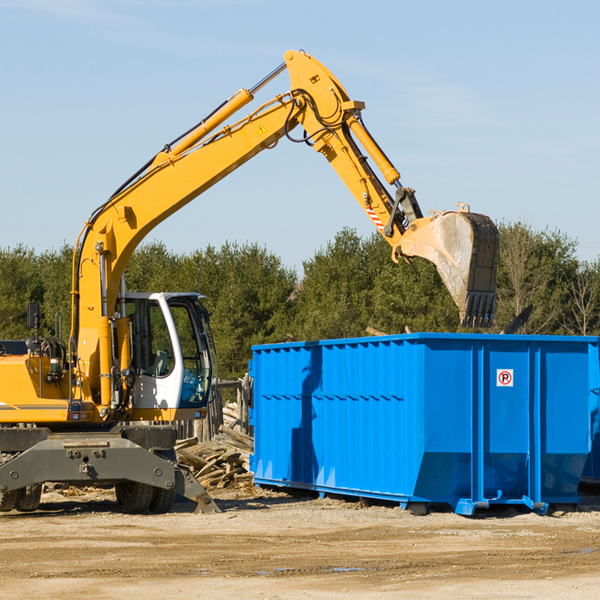 what happens if the residential dumpster is damaged or stolen during rental in Eleroy